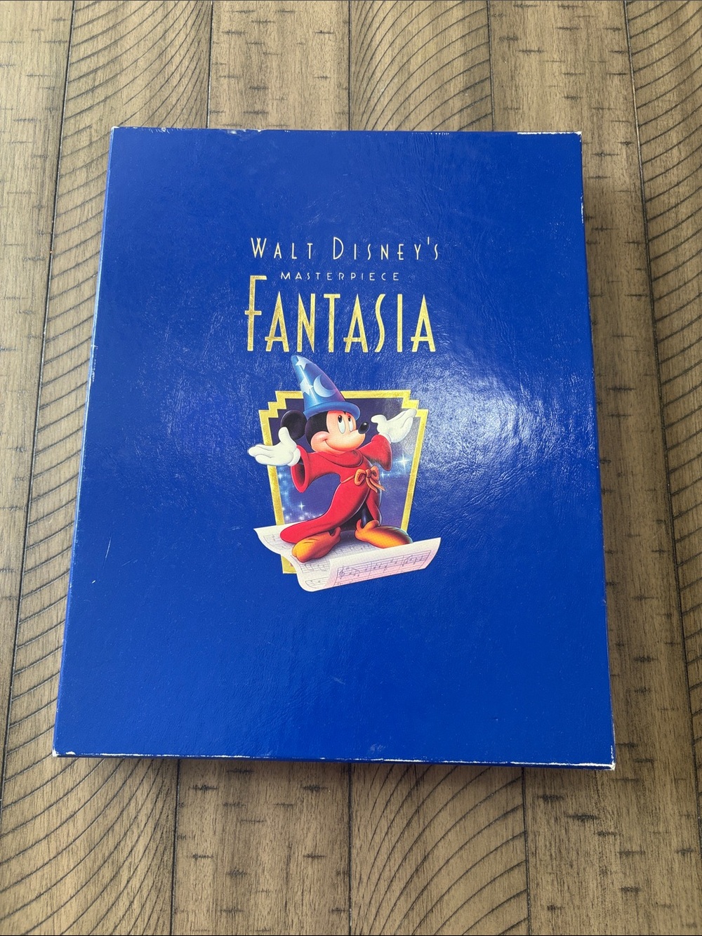 Disney Fantasia Sorcerer Mickey Artwork in Blue with Red Robe